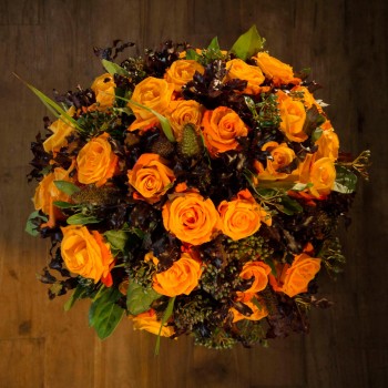 The Athena orange roses